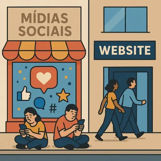 Redes Sociais ou Website: Qual é melhor para sua marca?