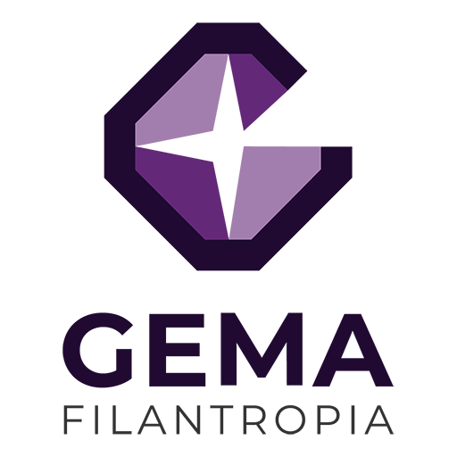 Logo GEMA quadrado colorido em 72ppi