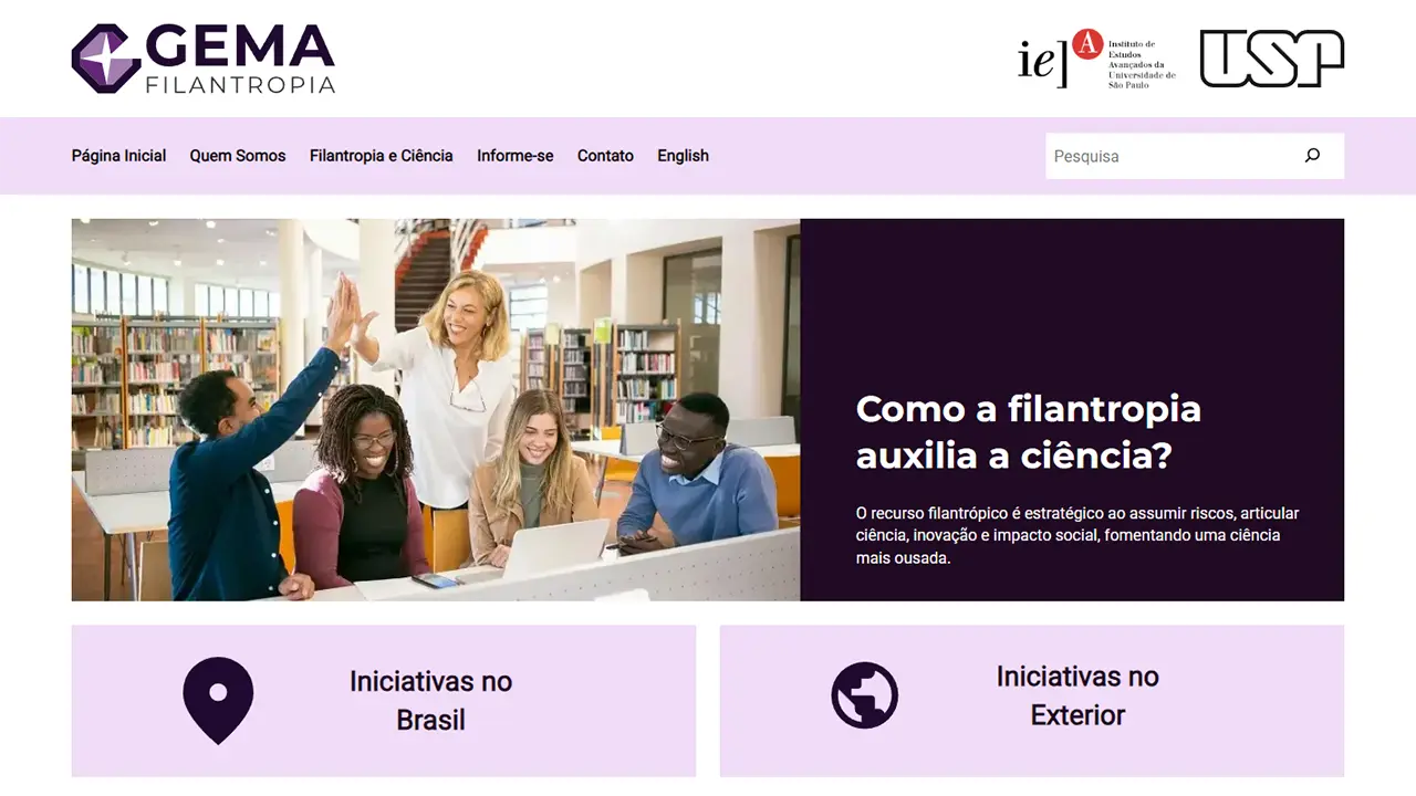 Site GEMA Página inicial